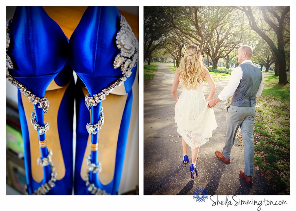 Blue Shoes for the Bride